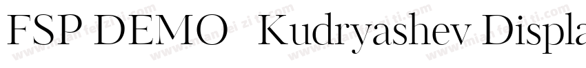 FSP DEMO   Kudryashev Display Regul字体转换